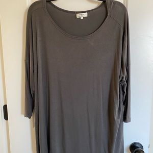 Charcoal Piko Top